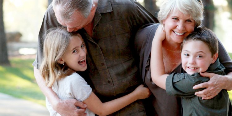 Grandparents and their two